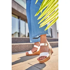 aniston shoes Plateausandale Damen Weiß 38