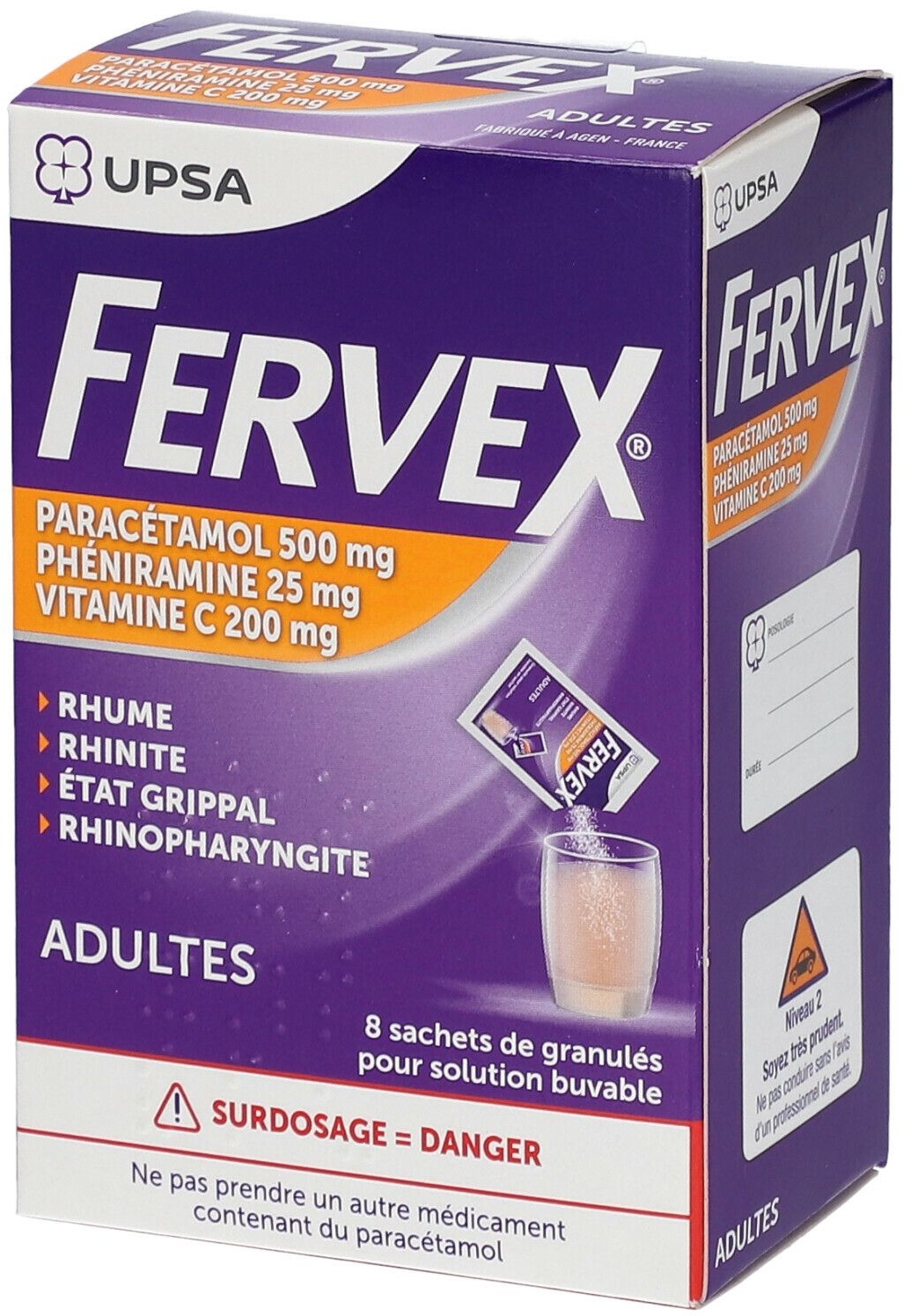 FERVEX Adultes - Sachet 8 pc(s) sachet(s)