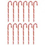 Spetebo Deko Zuckerstangen 62 cm rot/weiß