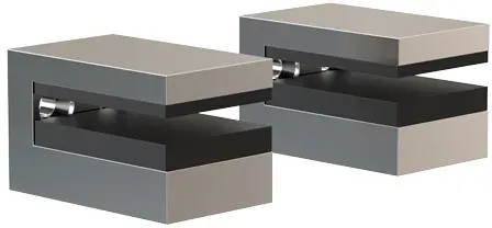 frost Quadra Regalhalter 3003 edelstahl gebürstet - edelstahl gebürstet