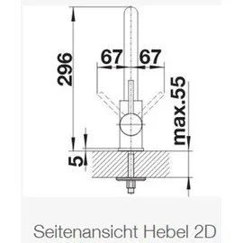 Blanco Mila-S schwarz matt 526660