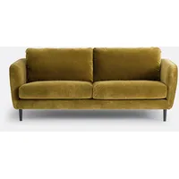 Sofa Amy, 3- Oder 4-sitzer, Samt bronzefarbengrün 3-Sitzer