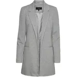 Vero Moda Damen Vmverina Long Blazer, Light Grey Melange, 34 EU