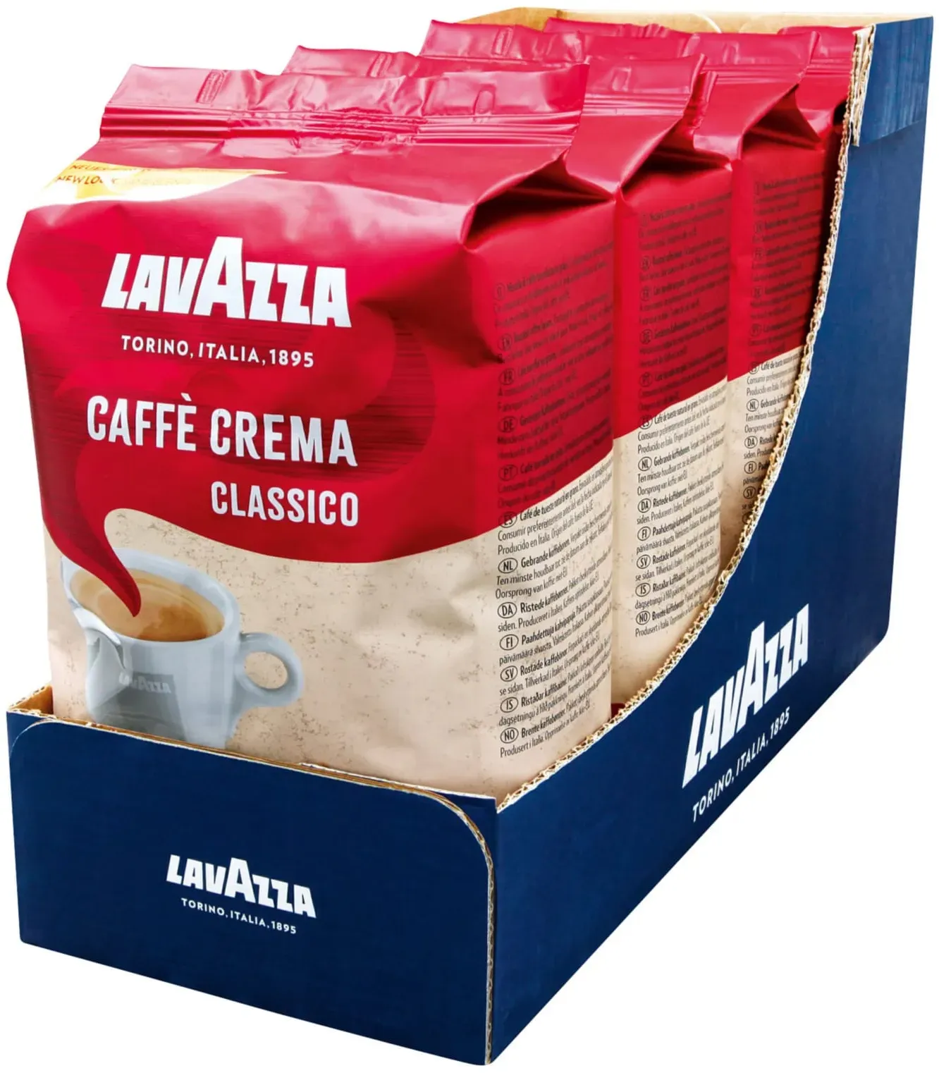 Lavazza Caffé Classico 1kg, 4er Pack