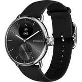 Withings ScanWatch 2 38 mm schwarz/silber, Sport Fluorelastomer-Armband schwarz/silber