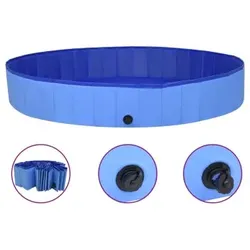 VidaXL Hunde-Pool blau 2 m, 30 cm