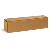 Jungheinrich PROFISHOP Flaschen-Präsentkarton, 385x92x96mm, natur, offene Welle, passend für 1 Flasche, 50 Kartons