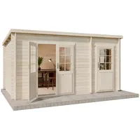 Alpholz Premium Gartenhaus-Set Maria 4,5x2,5m inkl. Boden & Dach