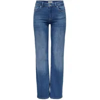 Only Blush Jeans Straight Fit in mittelblauer Waschung-L-L34