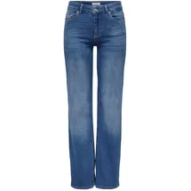 Only Blush Jeans Straight Fit in mittelblauer Waschung-L-L34