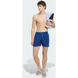 adidas 3-Streifen Badeshorts Blau Dark Blue/Bright Blue M