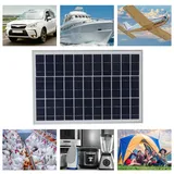 25-w-tragbares Solarpanel – Aluminium Und Polykristallin – Hocheffizient Und Wasserdicht Für Auto, Camping Und Boot
