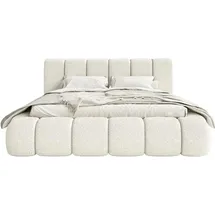 FEDVE Polsterbett Weiß