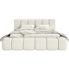 FEDVE Polsterbett Weiß