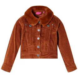 Kinderjacke Cord Cognac 104