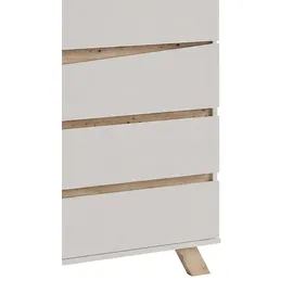 byLIVING Sekretär Valentin, Kaschmir Beige/Eiche, 3 Schubladen