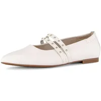 Gabor Ballerina GABOR "Eleganter Ballerina", Damen, Gr. 38, creme, Schuhe Ballerina