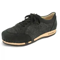 woody Damen Mary Clog Sneaker, Nero Argento, 36 EU