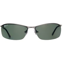 Ray Ban Top Bar RB3183 004/9A 63-15 polished gunmetal/green polarized