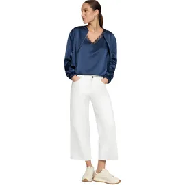 Zero Blusentop Damen mit V-Ausschnitt Blau 40