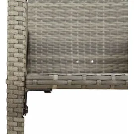 vidaXL Gartenbar-Set 3-tlg. Grau