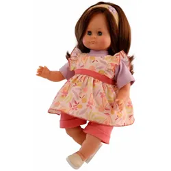 Schildkröt-Puppen Puppe Schlummerle 37 cm braune Haare, blaue Schlafaugen, Kleidung Früchtchen