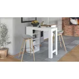 Home Affaire Bartisch Valence 120 x 50 x 150 cm Weiß