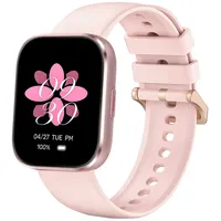 Sytifro D19 SmartWatch Damen Herren,Fitnessuhr mit Diamantgeschliffenes Design Smartwatch, 150+ Sportmodes, Bluetooth 5.3 Sportuhr, Gesundheits-Uhren mit Benachrichtigung, 24/7 Herzfrequenz, Blutsauerstoff, Schlafqualität, Schrittzähler, Pulsuhr, Sprachassistent und Musiksteuerung etc., IP68 Wasserdichte Fitness Tracker Uhr Damen Herren, verfügbar für IOS und Android. rosa