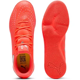 Puma Future 9 Play IN Herren Glowing Red/White/Black/Silver 44,5