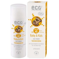 Eco Cosmetics Sonnenschutzcreme Baby & Kids – LSF45 Sonnencreme 50ml