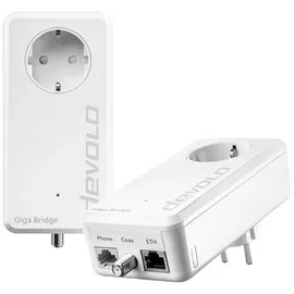 devolo Giga Bridge Phoneline Netzwerkadapter 8949 EU IP-Bridge 1000 MBit/s