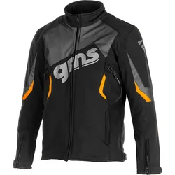 GMS-Moto Arrow, Textiljacke - Schwarz/Orange - 3XL