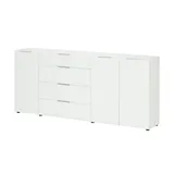Möbel Kraft Sideboard 226 x 99 x 40 cm Weiß