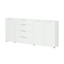 Möbel Kraft Sideboard 226 x 99 x 40 cm Weiß