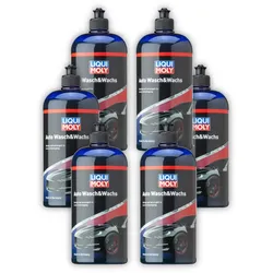 6x 1L LIQUI MOLY 1542 Pflegemittel Auto Wasch&Wachs Lackpolitur 1 Liter Lack