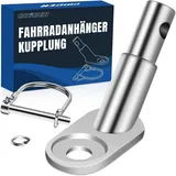 LuxusKollektion Fahrradständer Fahrradanhänger Kupplung Adapter Hundeanhänger Sicherungsstift Silber