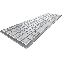 MAC, Tastatur, USB + Bluetooth- QWERTY Silber