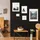 Möbel Kraft Iceland Holz schwarz 40x50 cm 3er Set