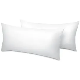 Beautissu BeauNuit UK Kopfkissen 40 x 80 cm Weiß