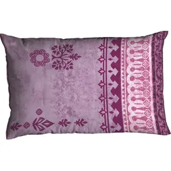 Kissenbezug CASATEX "Indi", lila (beere), B:40cm L:80cm, Biber, Obermaterial: 100% Baumwolle, Kissenbezüge, Kissenbezug mit Ornamenten, passend zur Bettwäsche in Qualität Biber