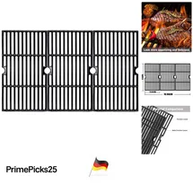 GFTIME Grillrost 43 x 24 cm Gusseisen Schwarz