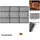 GFTIME Grillrost 43 x 24 cm Gusseisen Schwarz