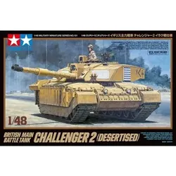 TAMIYA 300032601 1:48 Britischer Kampfpanzer Challenger 2 (Wüste)