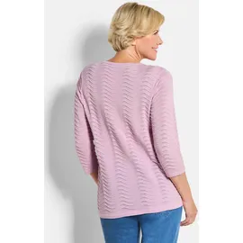 GOLDNER Strickpullover mit Wellenstruktur Rosa 21