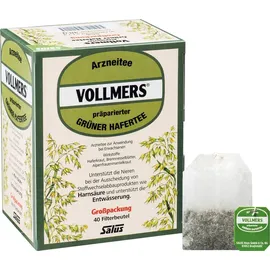 SALUS Vollmers präparierter grüner Hafertee Teebeutel 40 x 1,5 g