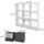 Vicco Nove Raumteiler 104 x 108 cm Weiß