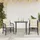 vidaXL 3-tlg. Bistro-Set mit Kissen Schwarz Poly Rattan