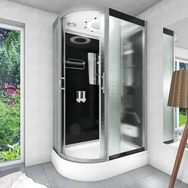 AcquaVapore Dusche Duschkabine D60-73M2L-EC 120x80 cm Mit 2k Scheiben Versiegelung