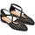 Gioseppo Leskovic Ballerinas aus Leder, Blau, mit Schnürung für Damen, Schwarz, 38 EU