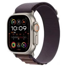 Apple Watch Ultra 2 GPS + Cellular 49 mm Titangehäuse natur, Alpine Loop indigo M